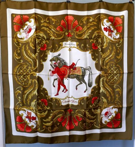 Hermes Silk Scarf Cheval Turc Vauzelles 1969 – .